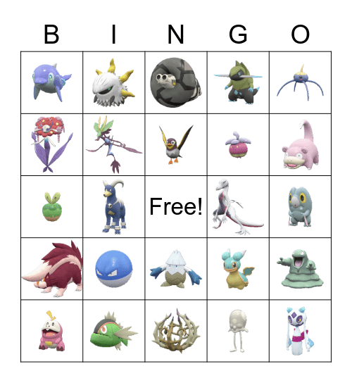 POKEMON Scarlet & Violet BINGO Card