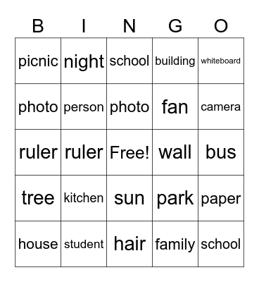 NOUNS Bingo Card