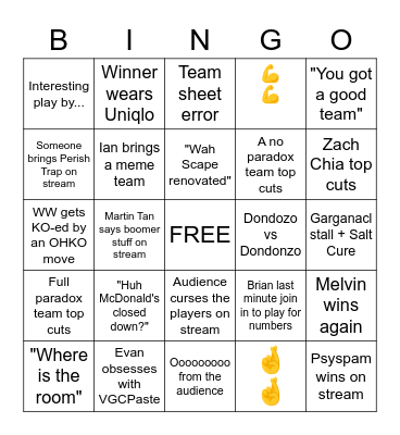 TTS Bingo - Mar 2023 Bingo Card