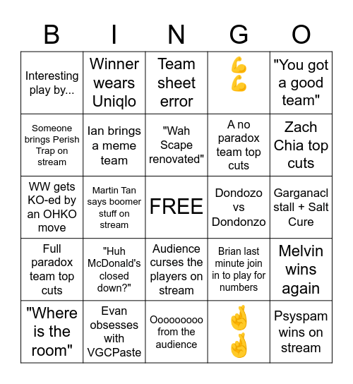 TTS Bingo - Mar 2023 Bingo Card