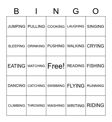 REVIEW Bingo Card