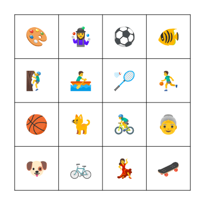 I'VE GOT/ I CAN Bingo Card