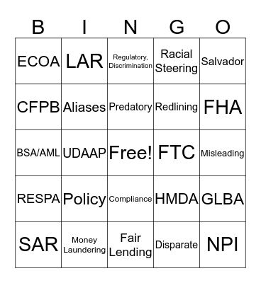 Bingo Card