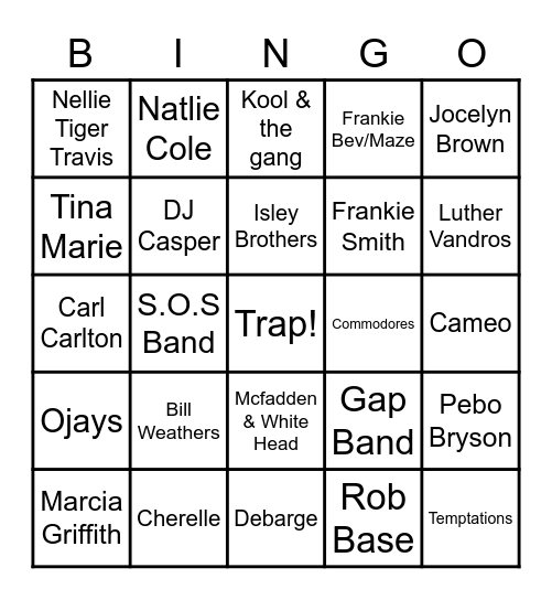 Ole Heads Jams Bingo Card