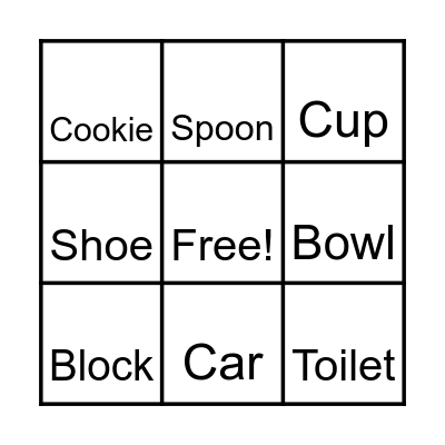Sight Words Bingo Card