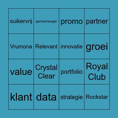 Vrumona Growth Bingo Card