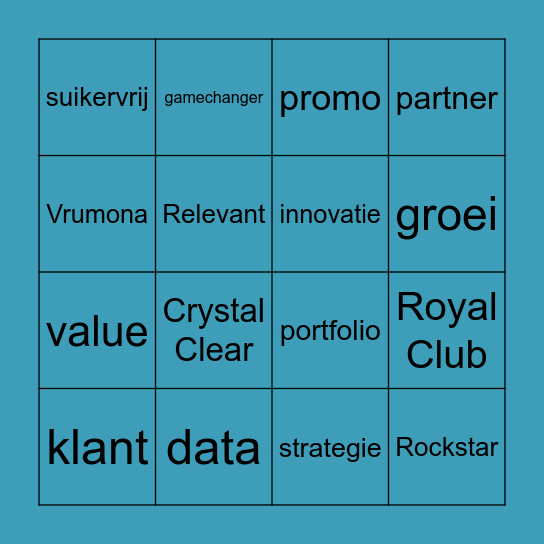 Vrumona Growth Bingo Card