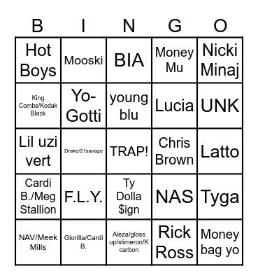 CLUB BANGERS 2 Bingo Card