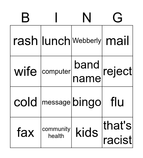 Lightning round v 1.3 Bingo Card