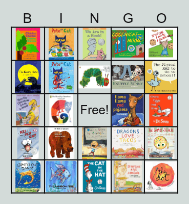 Family Literacy Night Bingo Card