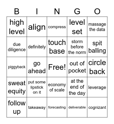 Jingo Bingo Card