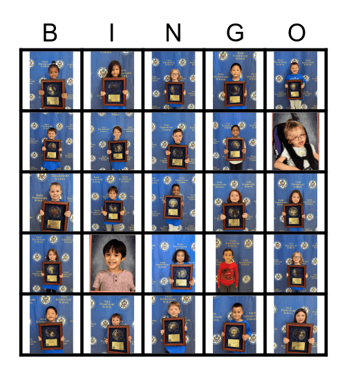 Blue Ribbon Bingo Card