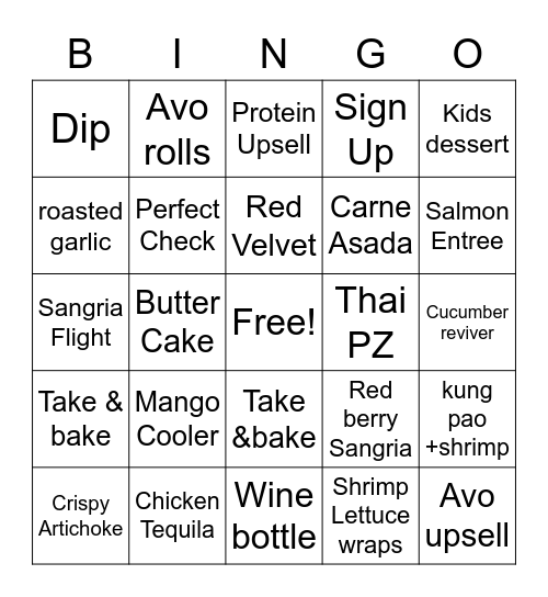 CPK Bingo Card