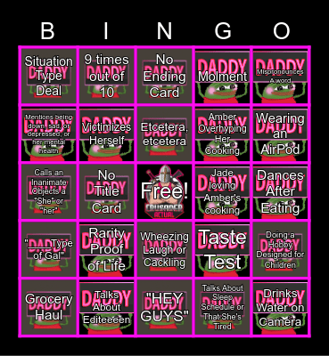 Crusader Actual's AMBERLYNN REIDBINGO Card