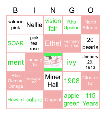 RGO/PY AKA BINGO Card