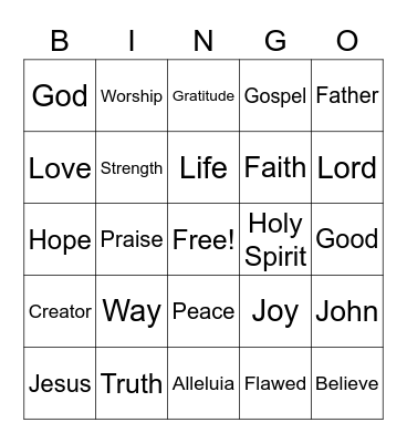 February 26, 2023 Bingo Card