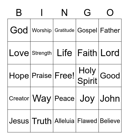 February 26, 2023 Bingo Card