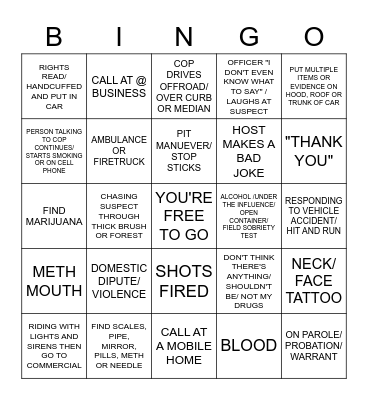 OP LIVE Bingo Card