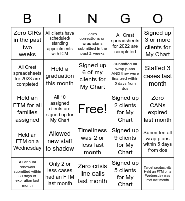 Let's Go Bingo Card