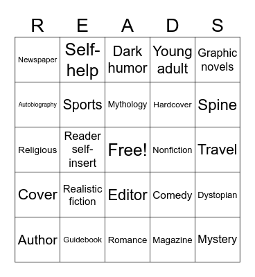Books! Bingo Card