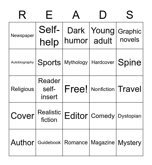 Books! Bingo Card