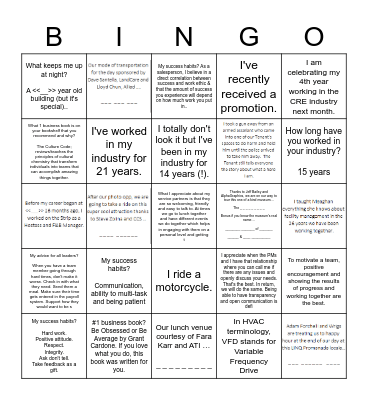 Newmarkable Icebreaker Bingo Card