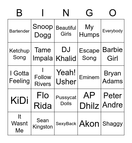 Housewarming Bingo @ 151 Bingo Card