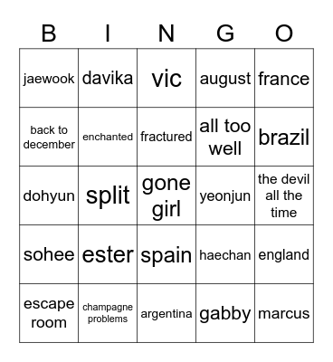 bingo Card