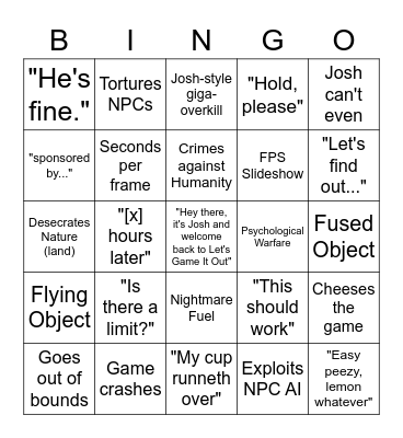 Krakenfall's LGIO Bingo Card