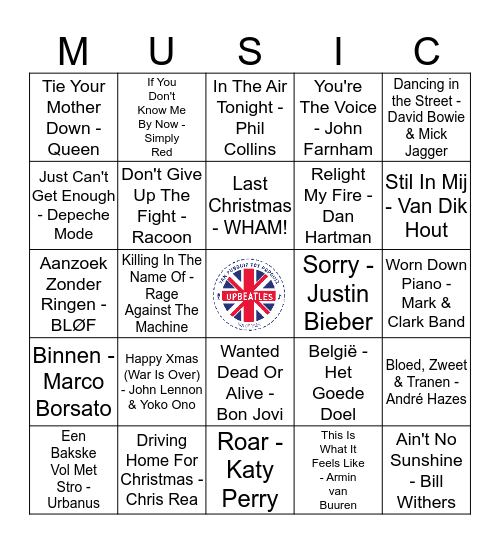 112 Bingo Card