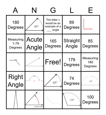 Angles Bingo Card