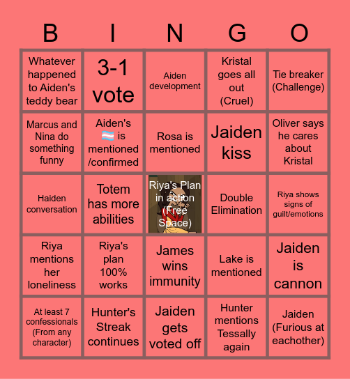 Disventure Camp 11 Bingo Card