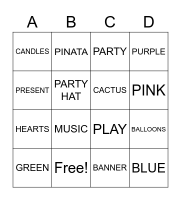 A Whole Llama Fun Bingo Card