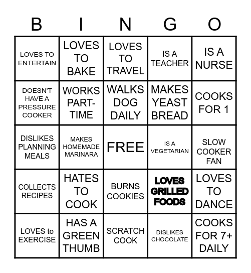 BINGO Card