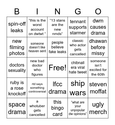 dwtwt drama march 2023 Bingo Card