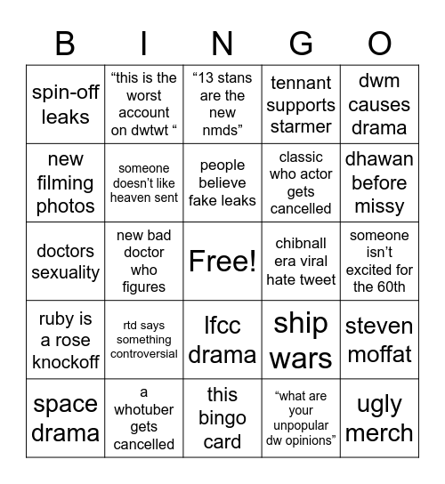 dwtwt drama march 2023 Bingo Card