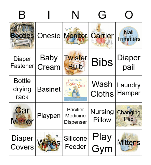 MAGANA BABY SHOWER Bingo Card