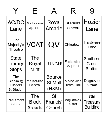 The Amazing Race - R3 Bingo Card