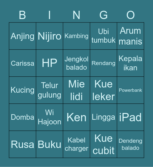 HAJOON1smt Bingo Card