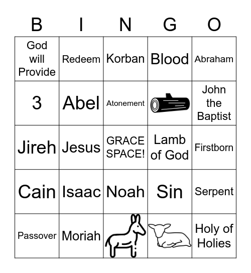 SACRIFICE BINGO Card