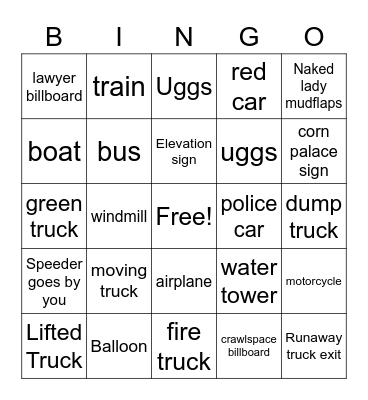 Untitled Bingo Project Bingo Card