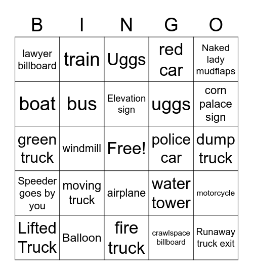 Untitled Bingo Project Bingo Card