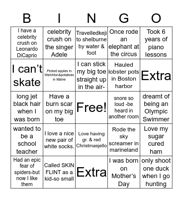 Christmas Bingo 2015 Bingo Card