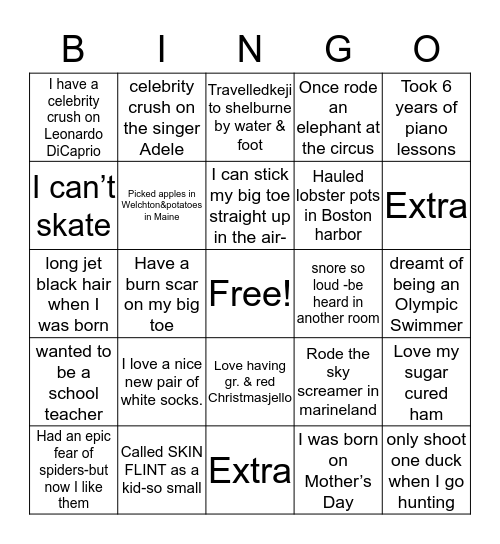 Christmas Bingo 2015 Bingo Card