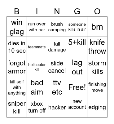mw2 warzone 2 Bingo Card