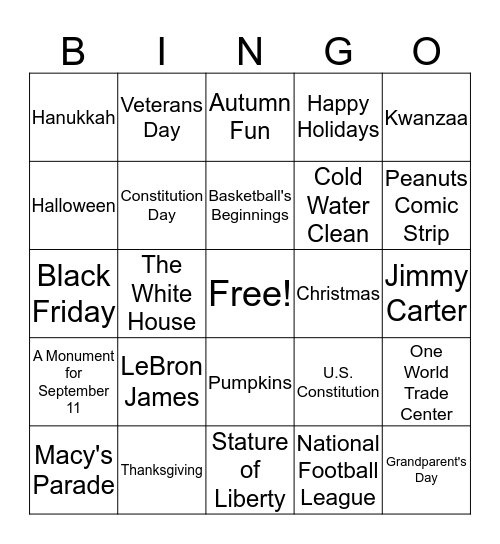 EVERY DAY EDITS Bingo Card