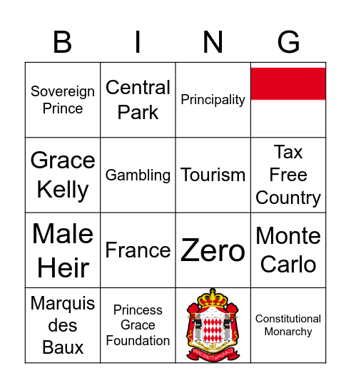 I'm Still Standing! Bingo Card