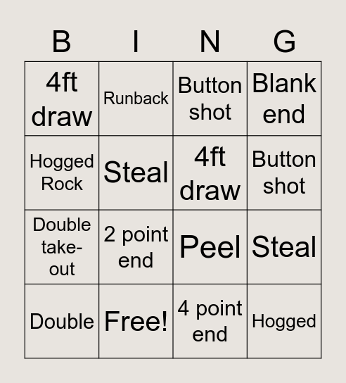 Tropicurl BINGO Card