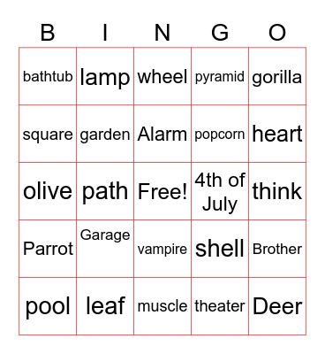 AS Bingo! Bingo Card