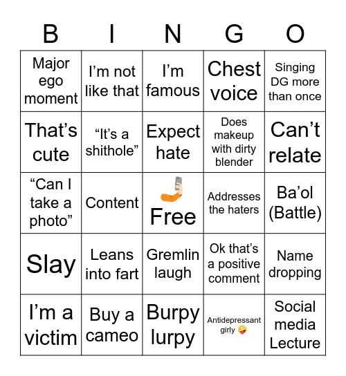 Elphaba Bingo Bstaple Boogaloo Bingo Card